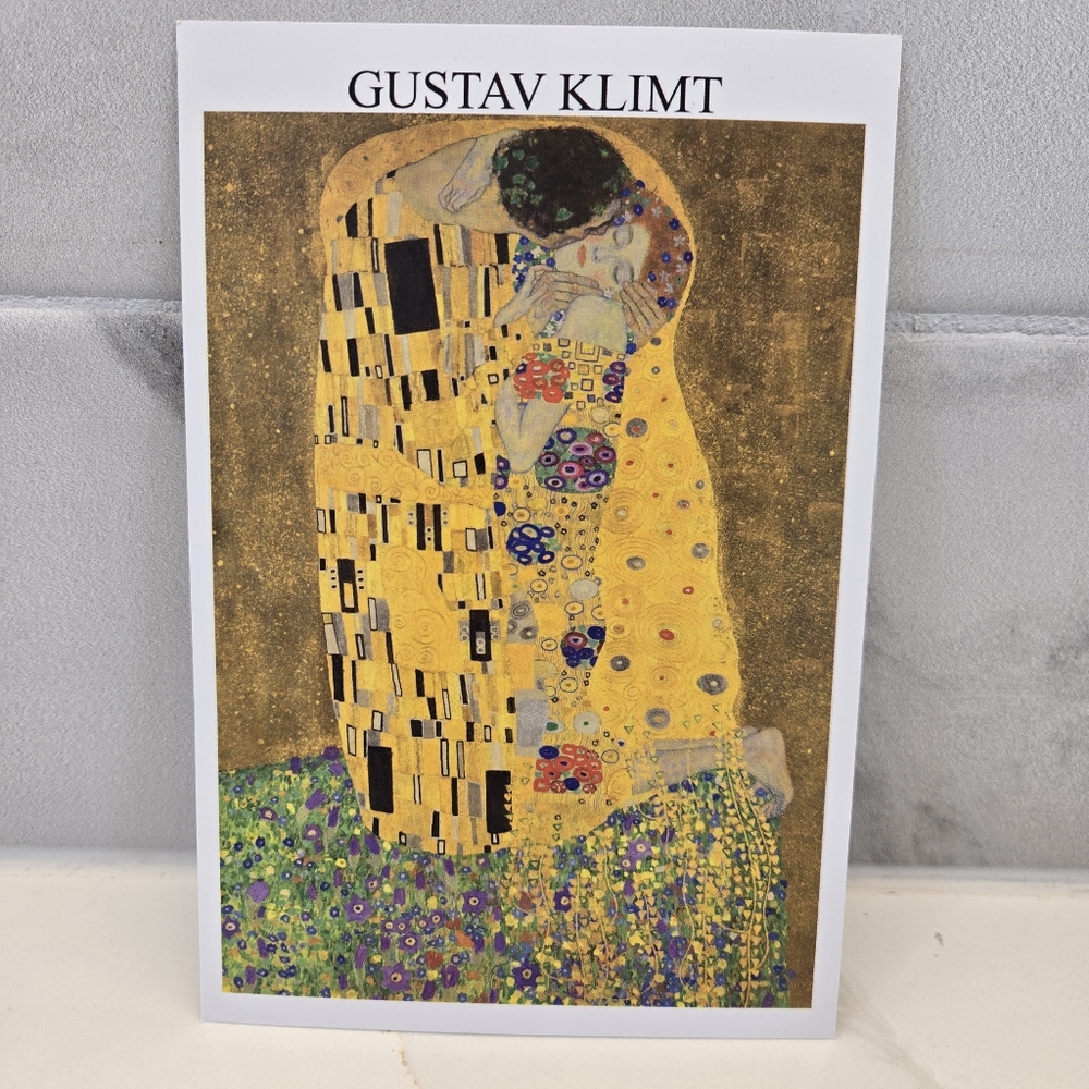 'The Kiss' Art Print - Gold and Yellow Gustav Klimt 4x6